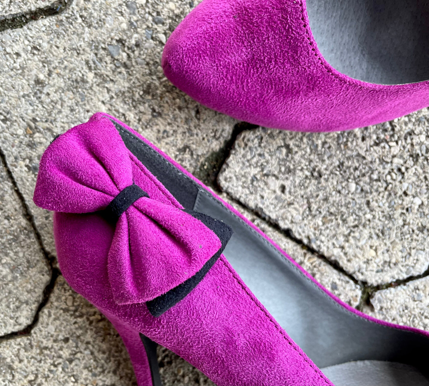 Pumps, Andrea Conti Schuhe, violett, Velour, Gr. 39 Schuhe Andrea Conti