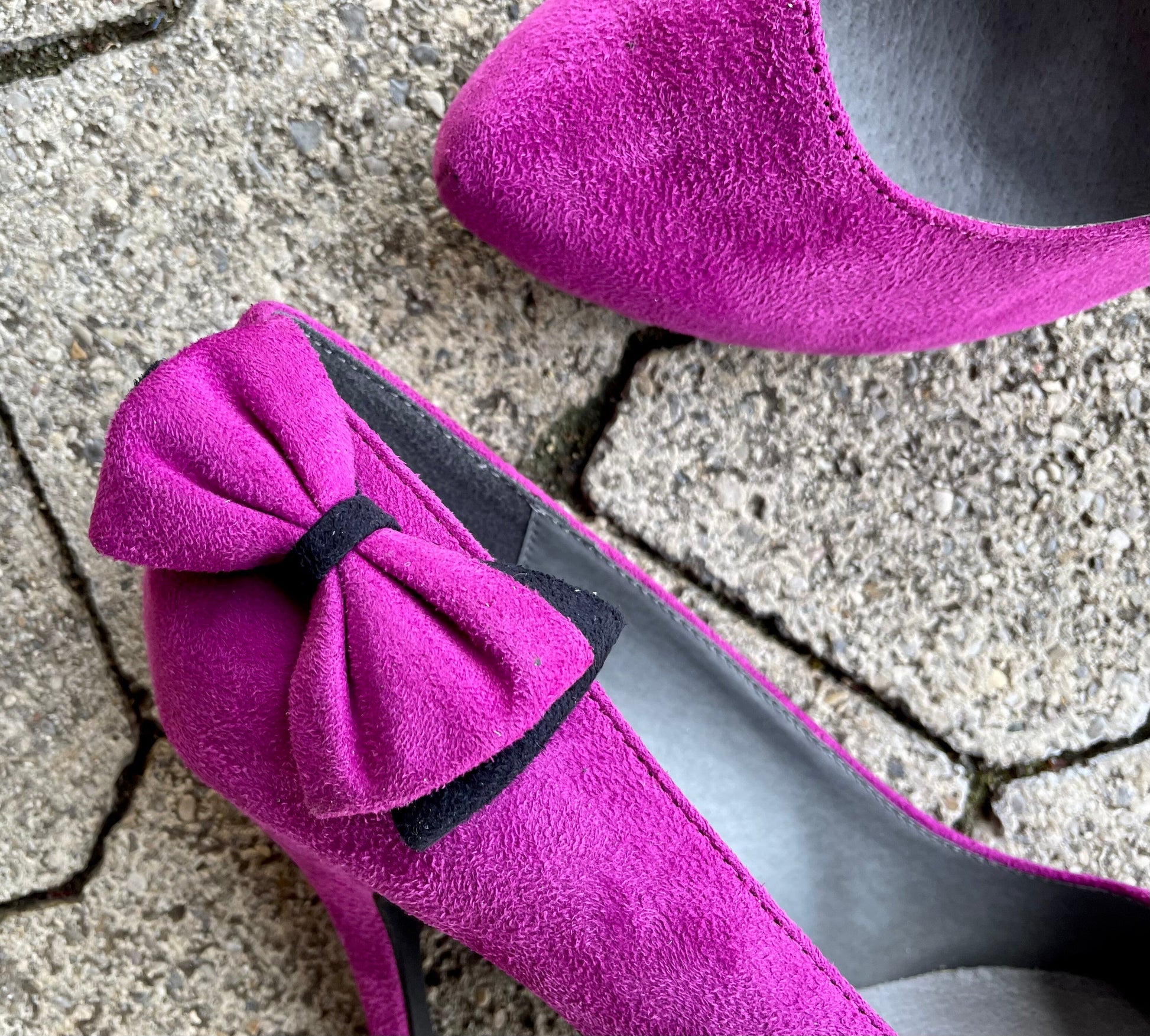 Pumps, Andrea Conti Schuhe, violett, Velour, Gr. 39 Schuhe Andrea Conti