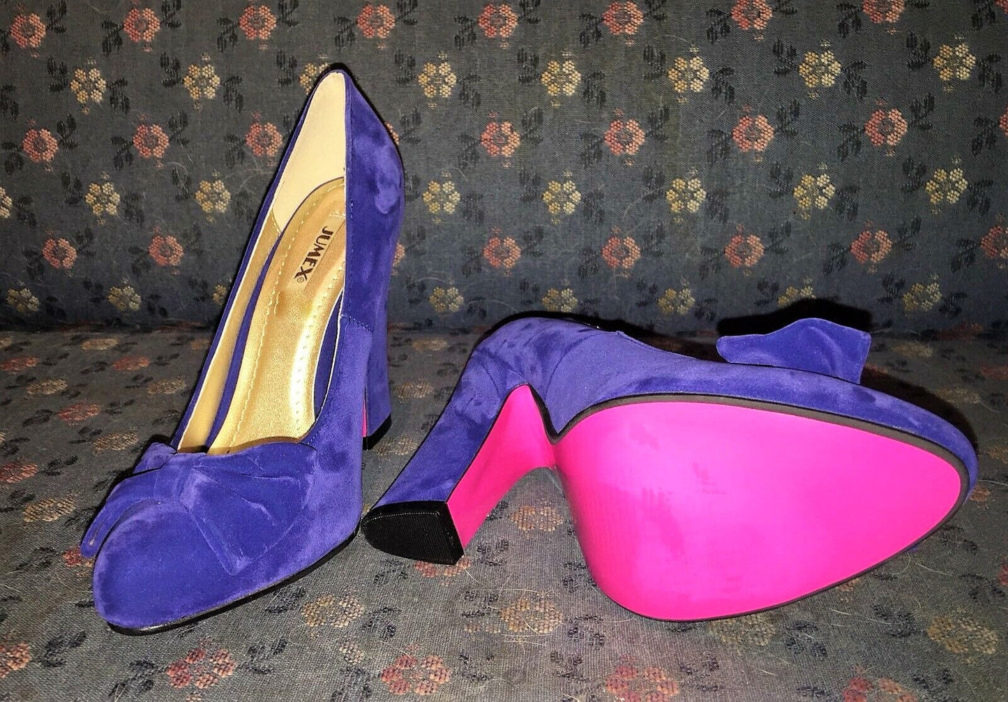 Pumps, Jumex Schuhe, Velour, royalblau, blau, vegan Schuhe Jumex