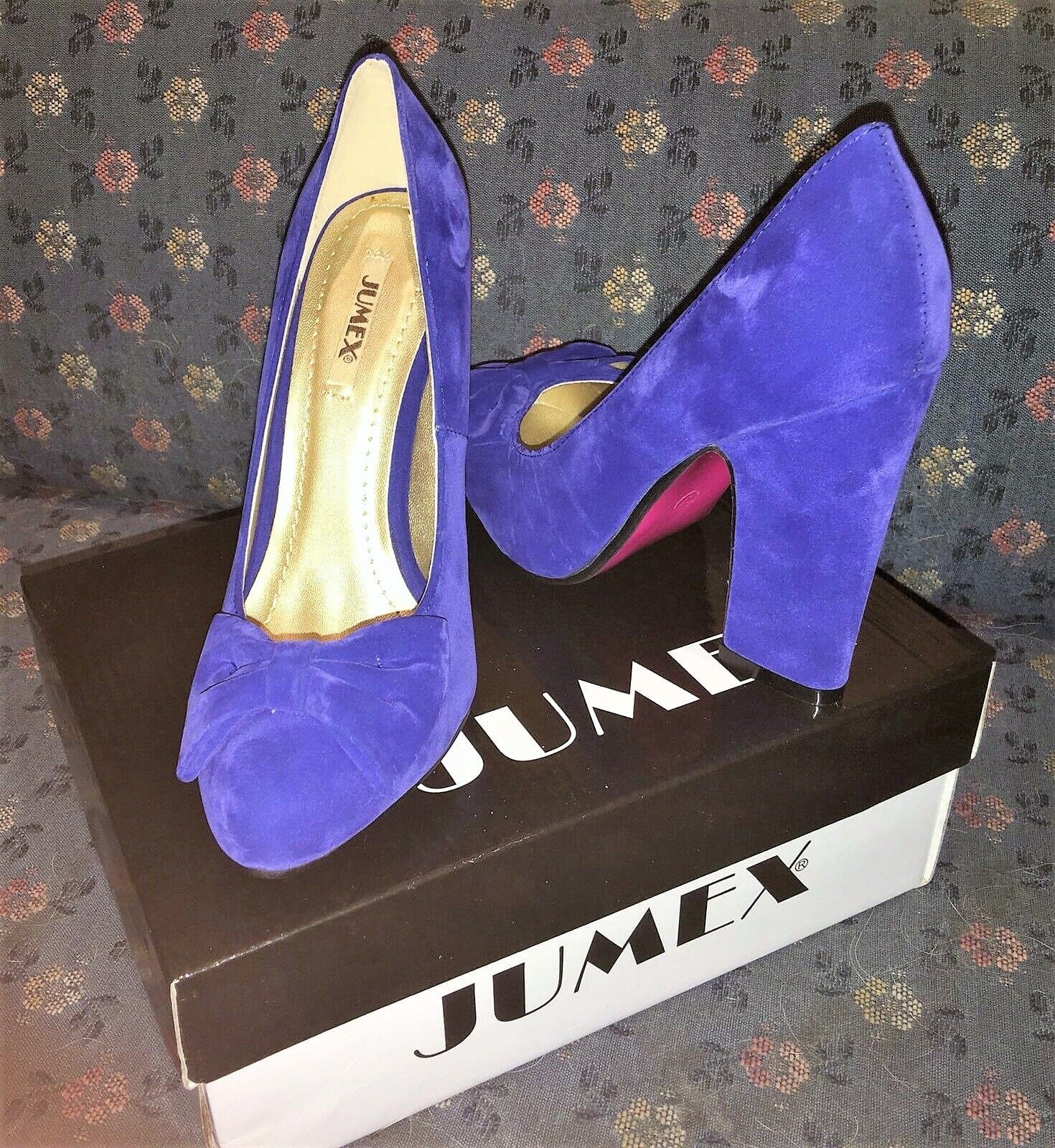 Pumps, Jumex Schuhe, Velour, royalblau, blau, vegan Schuhe Jumex