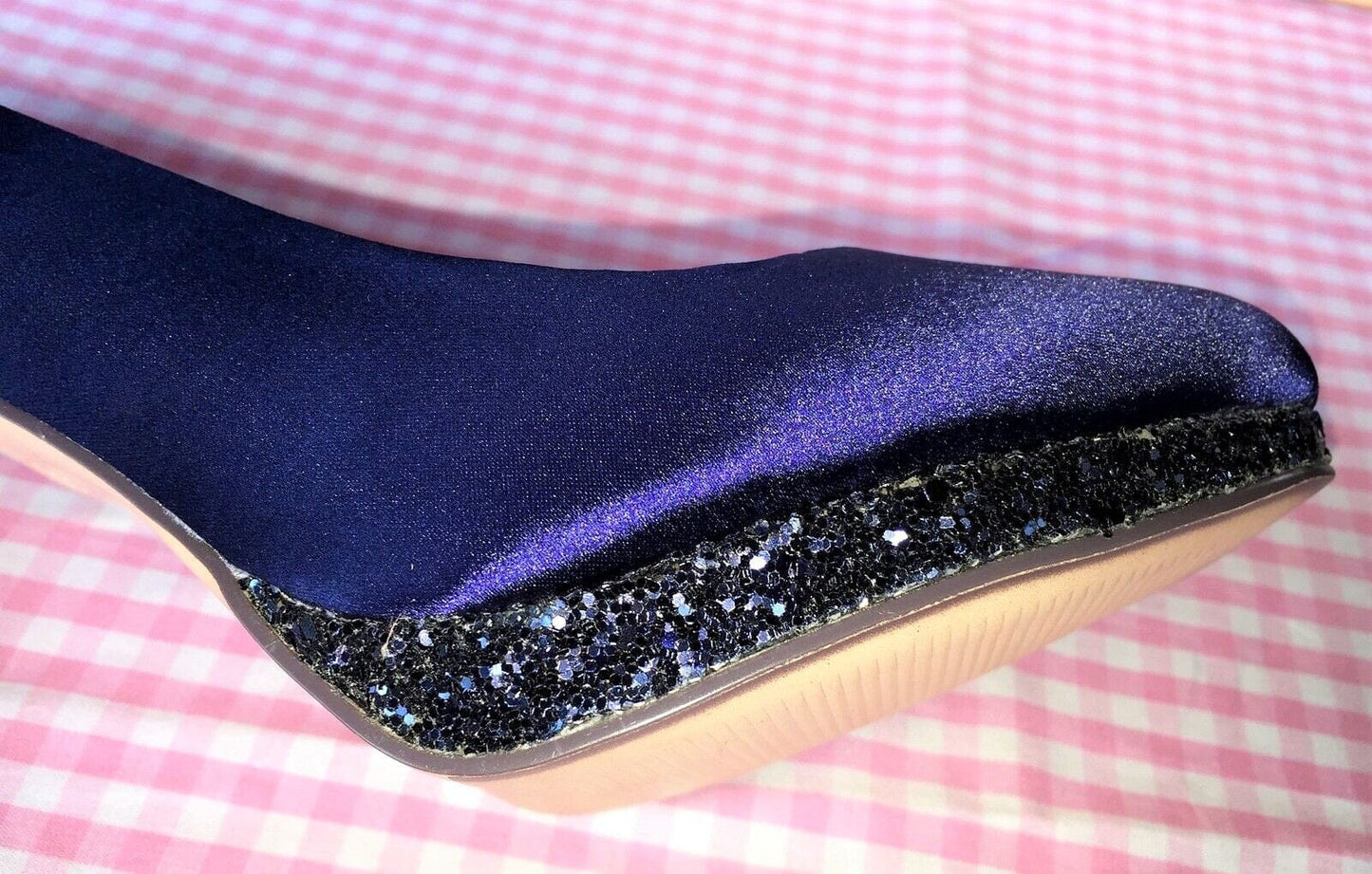 Pumps, The essence Menbur Schuhe, Satin blau, royalblau, Gr. 36 Schuhe Menbur