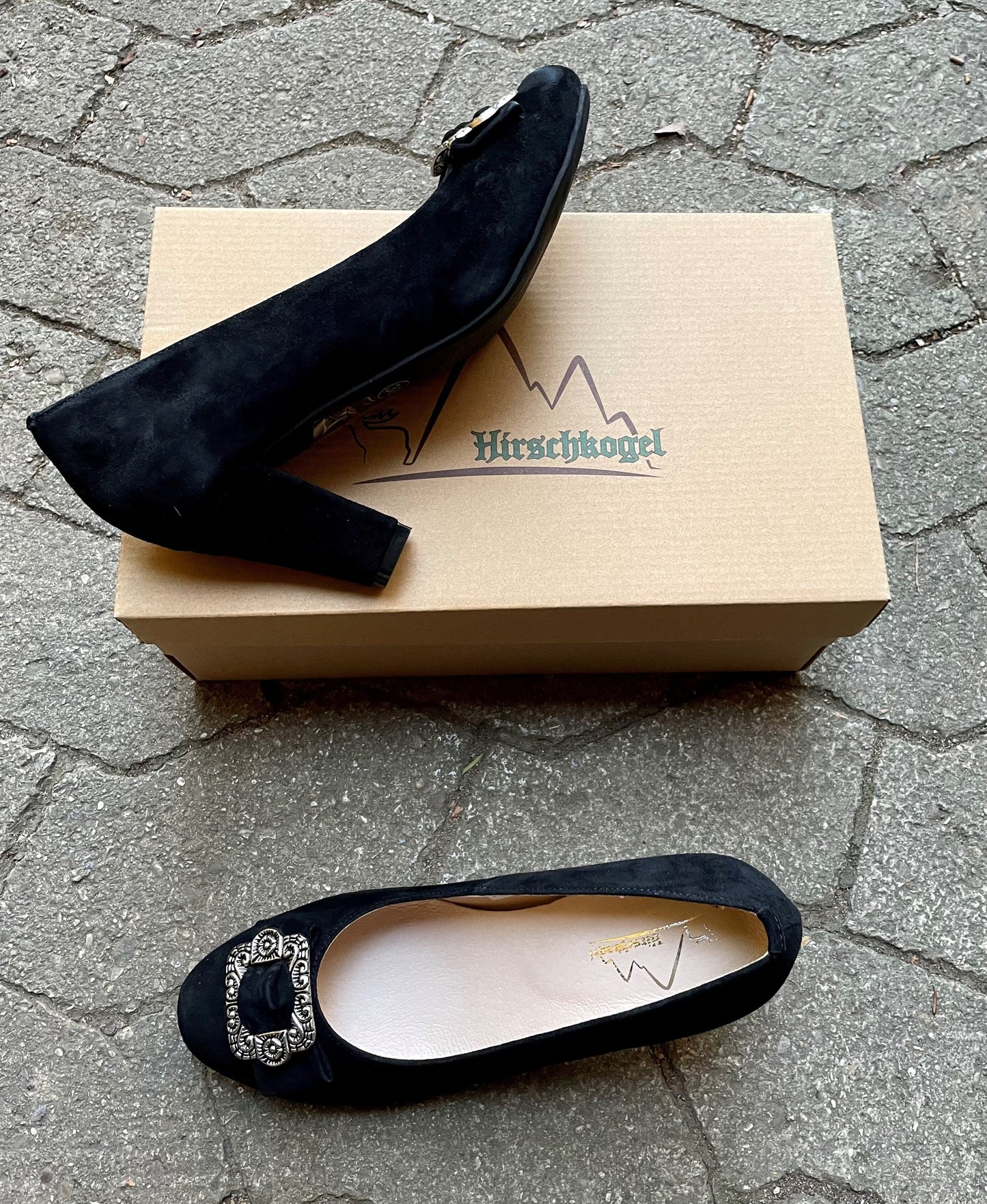 Pumps, Trachtenschuhe, Hirschkogel schwarz, Spange Schuhe Hirschkogel