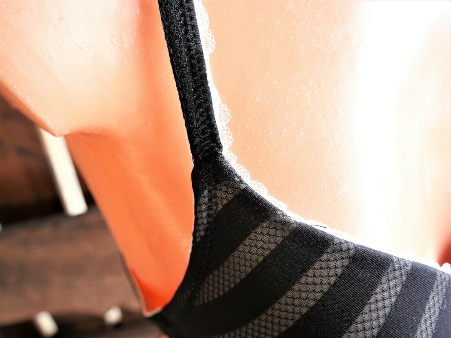 Schalen BH, After Eden, schwarz, ivory, gestreift BH After Eden