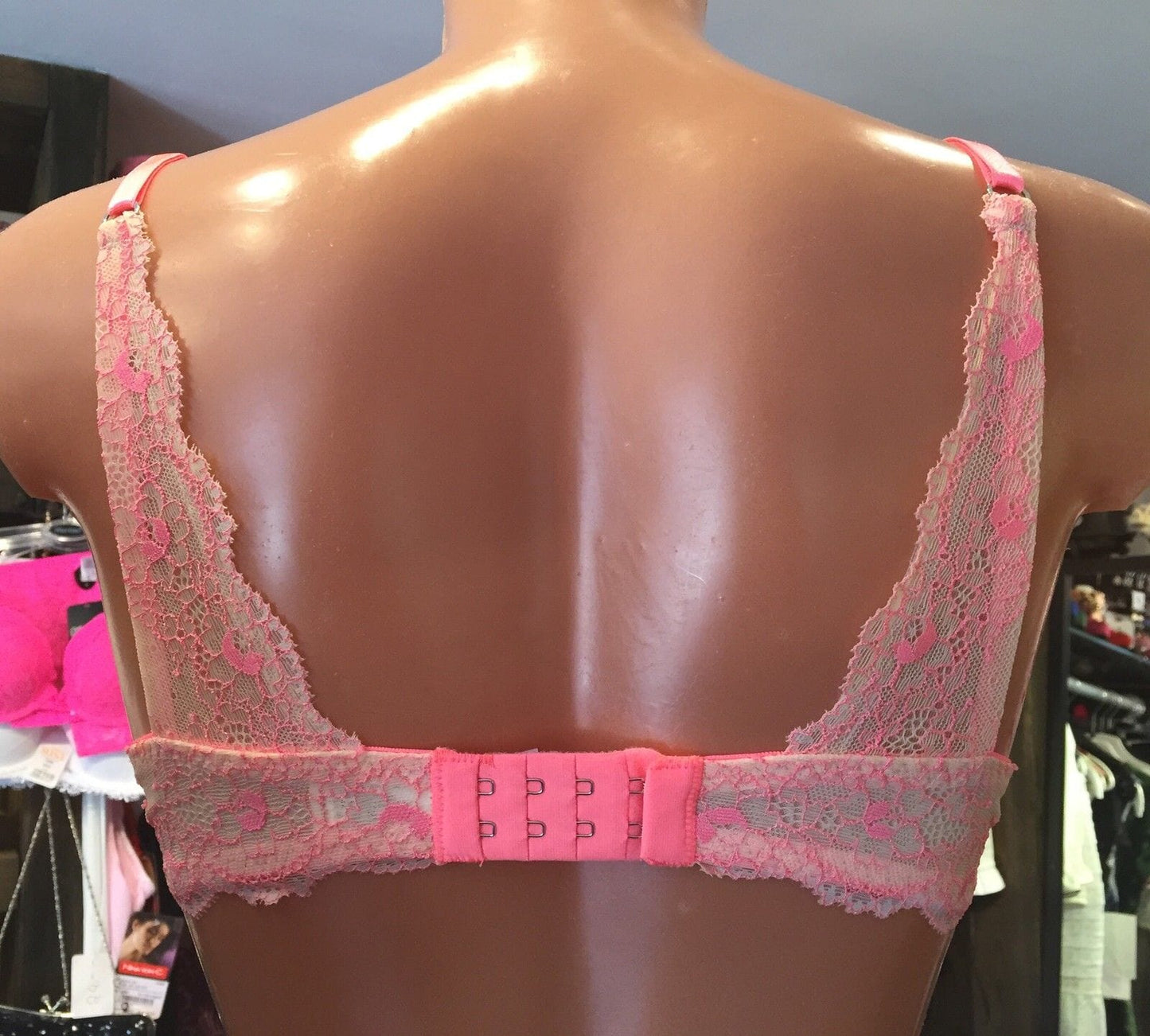 Schalen BH, After Eden, Spitze, Pfirsich, Push up BH After Eden