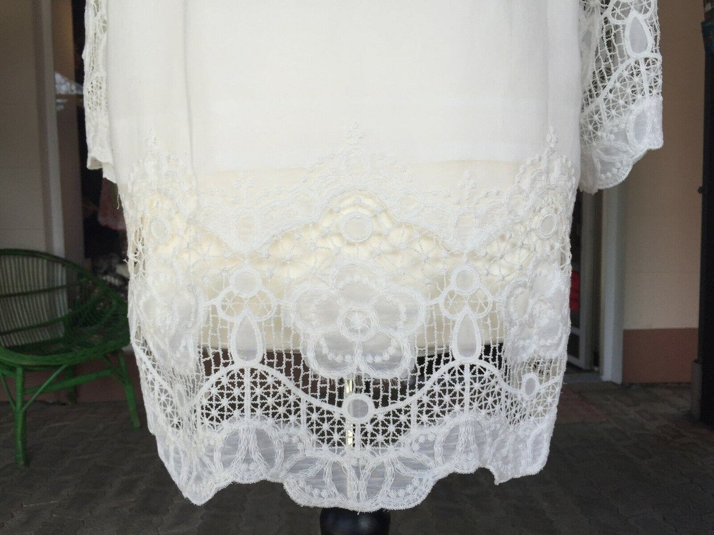 Schluppenbluse, Bluse, von&zu Basset, ecru, langarm Shirt von&zu Basset
