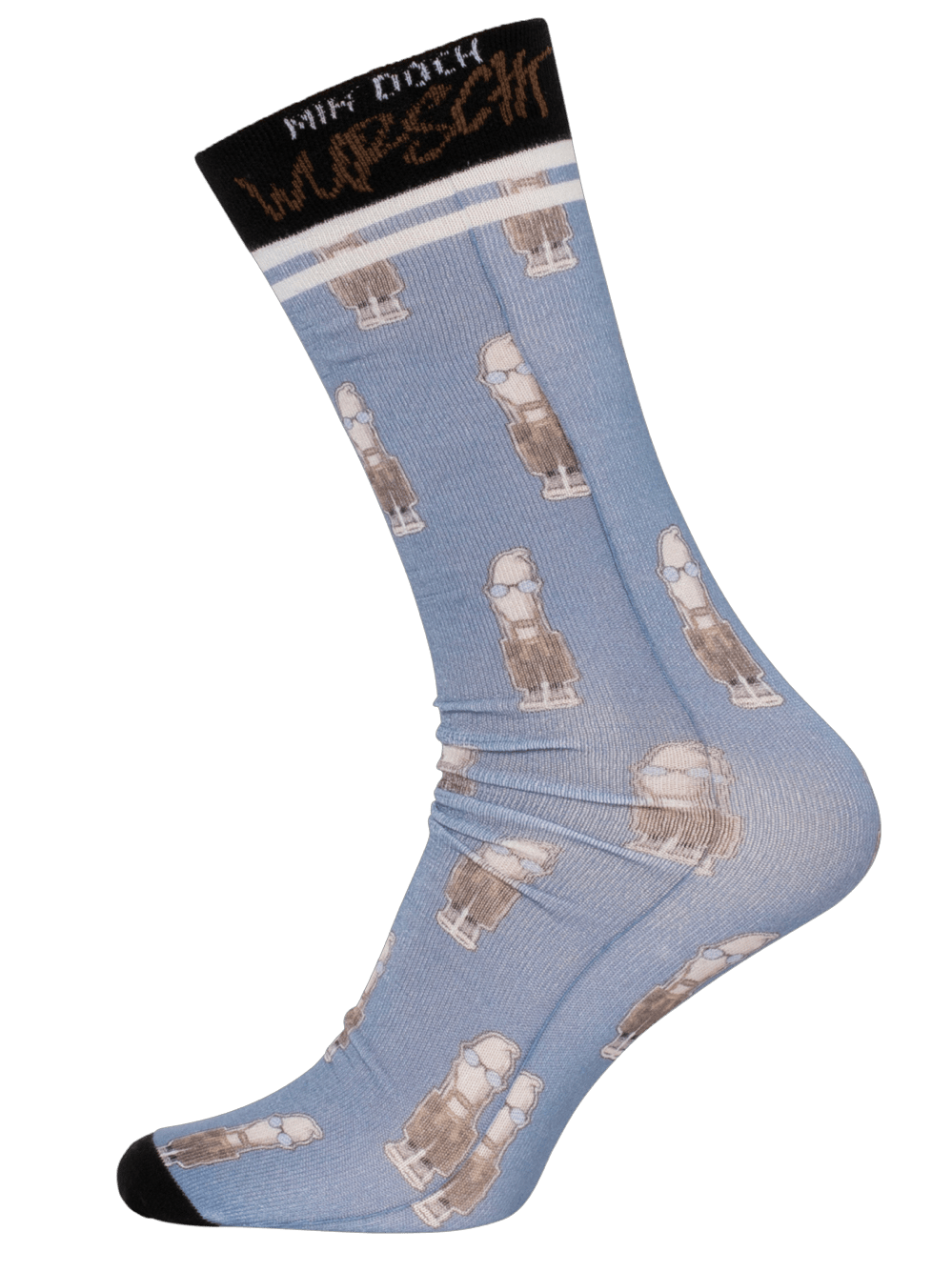 Socken, Trachtensocken Hangowear, Homer, blau, Weißwurst Socken HangOwear