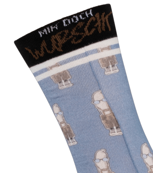 Socken, Trachtensocken Hangowear, Homer, blau, Weißwurst Socken HangOwear