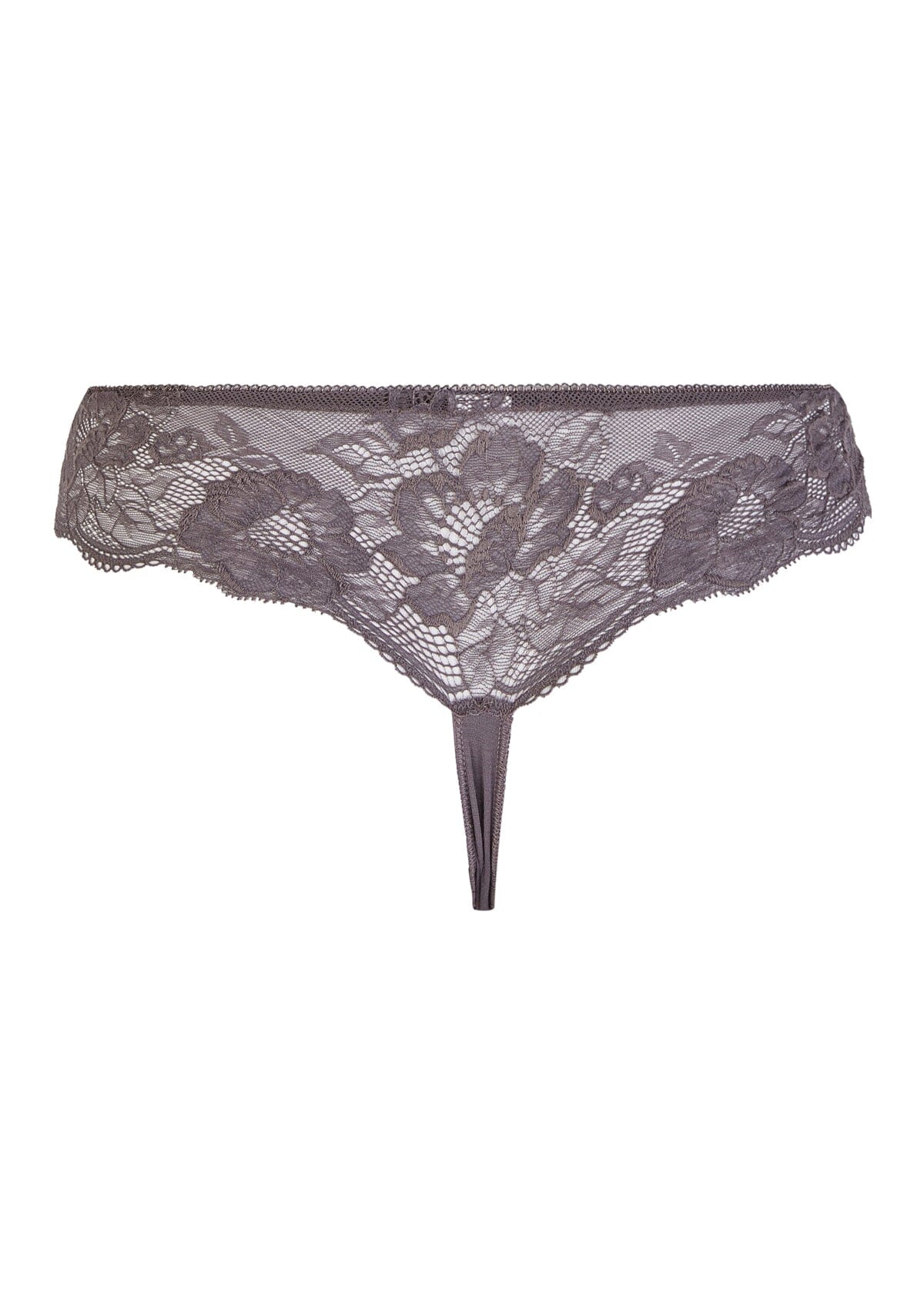 String Hipster, Nina von C., quarz, graubraun, Spitze Slip Nina von C.