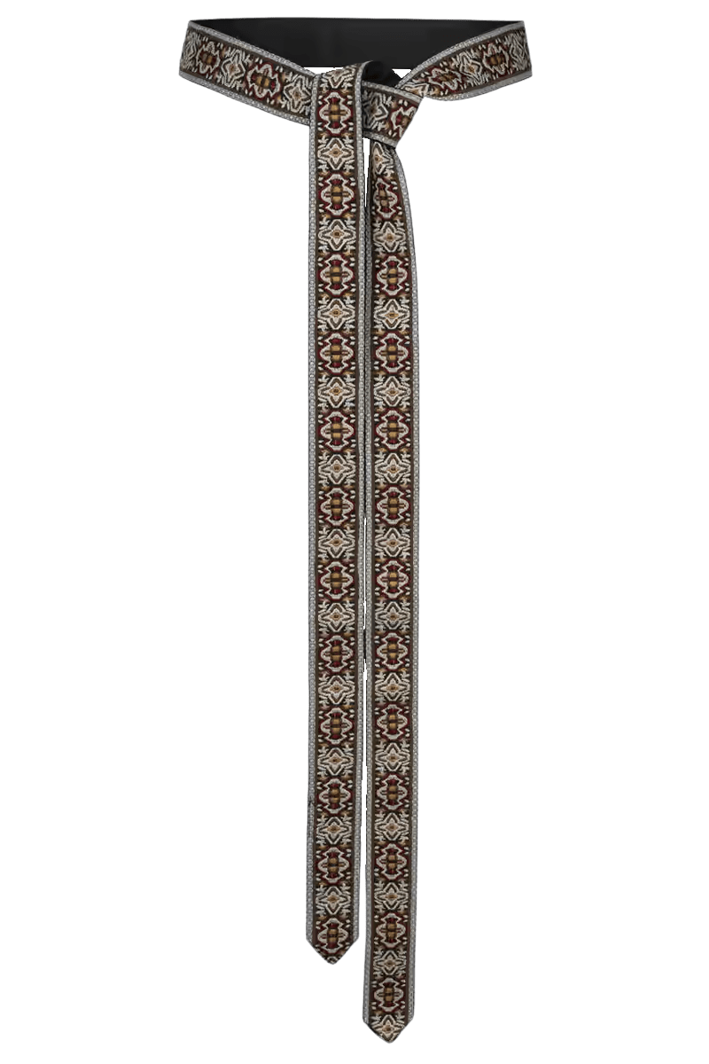 Trachten Binde Gürtel, Krüger Collections, schwarz, rot, Britta Gürtel Krüger