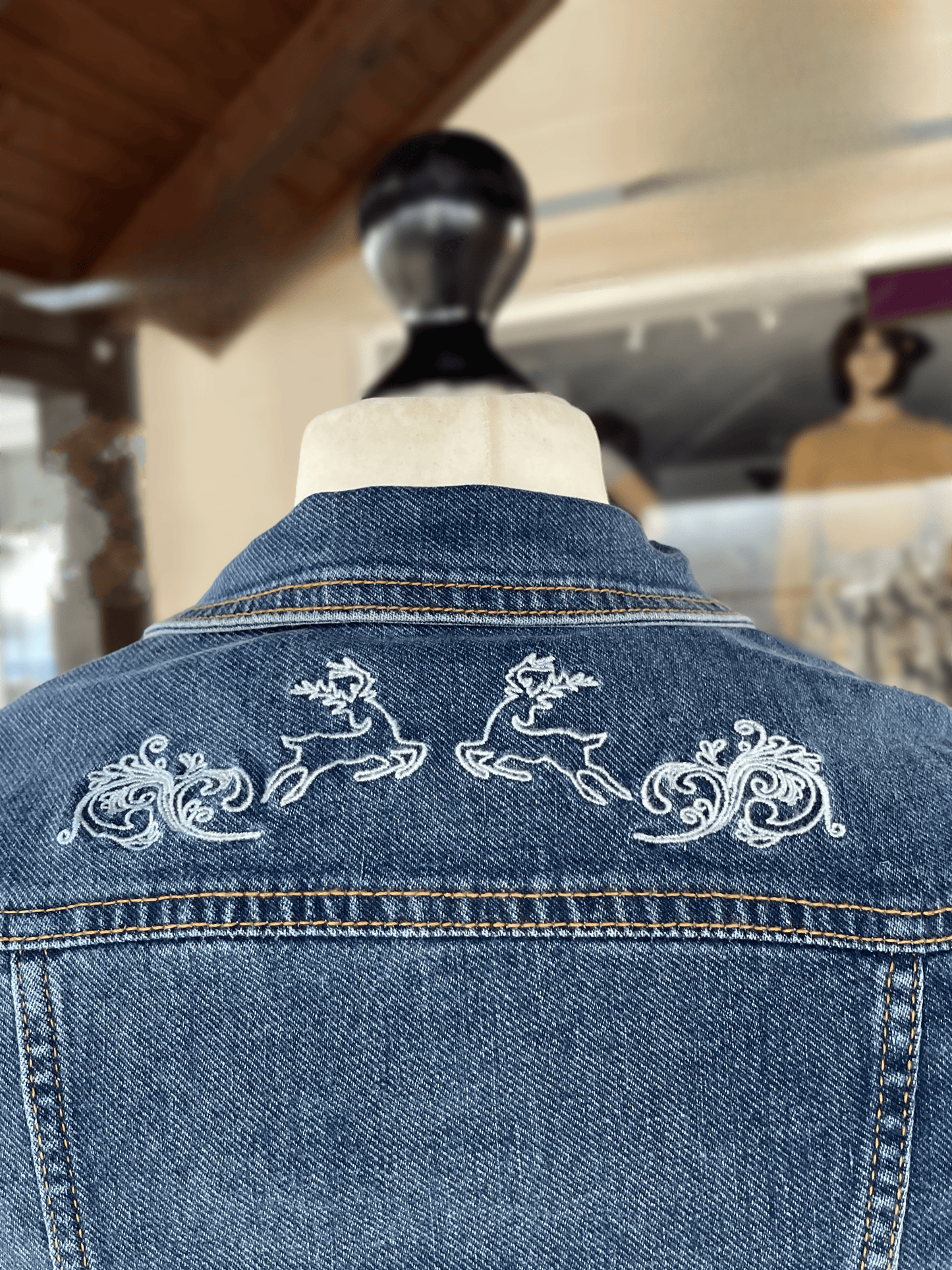 Trachten Jacke, Hangowear, Abby, Jeansjacke Jacke HangOwear