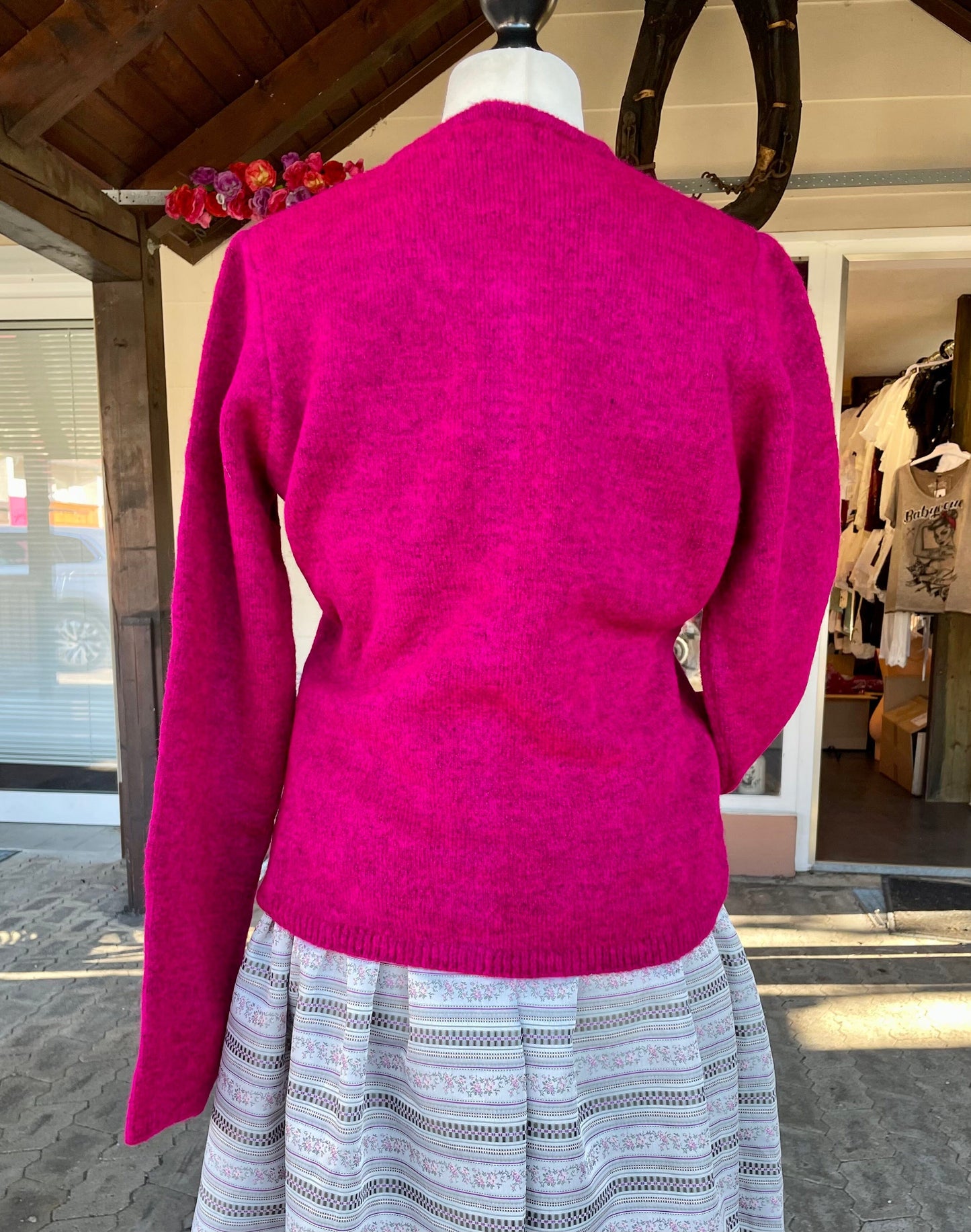 Trachten Jacke, Hangowear, Wega, pink, Strickjacke, Beere Jacke HangOwear