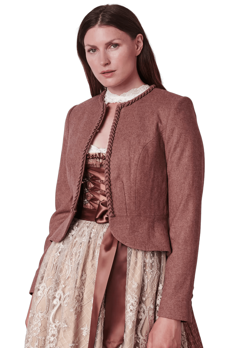 Trachten Jacke, Krüger, Indra, braun mit Schößchen Jacke Krüger