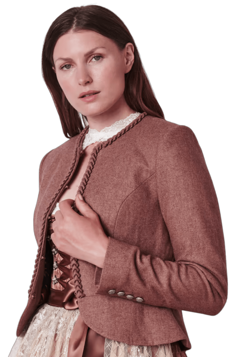Trachten Jacke, Krüger, Indra, braun mit Schößchen Jacke Krüger