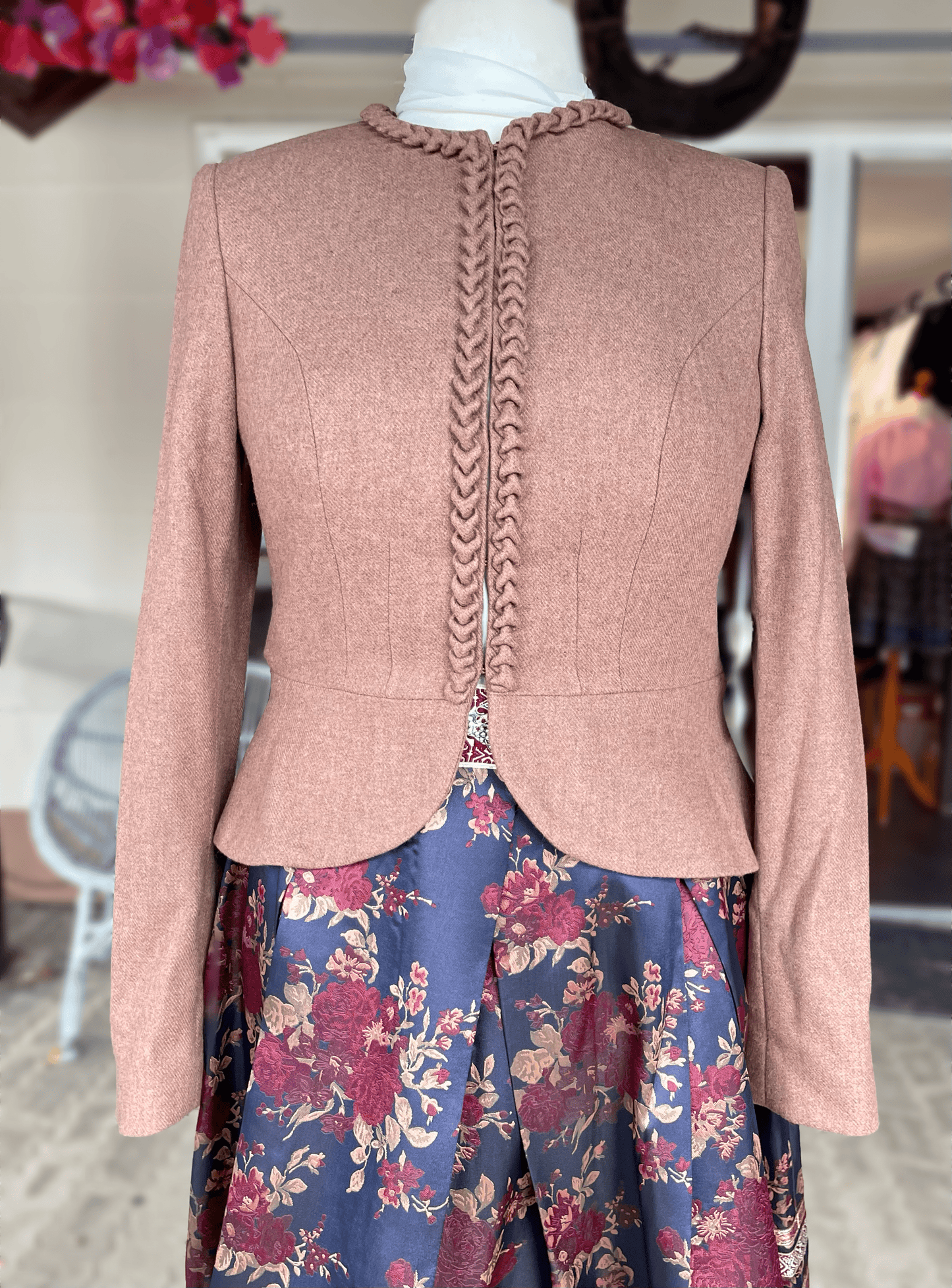 Trachten Jacke, Krüger, Indra, braun mit Schößchen Jacke Krüger