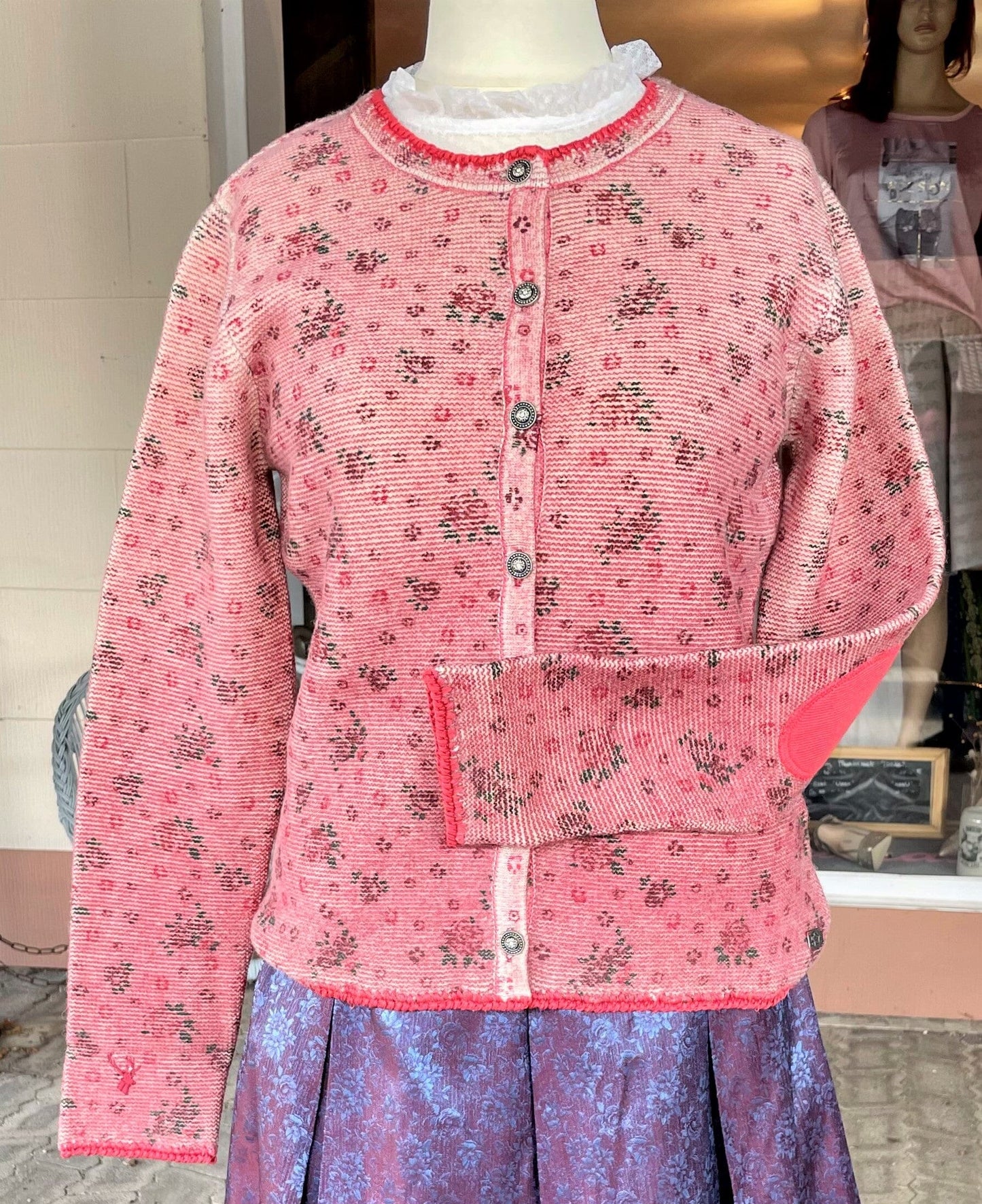 Trachten Jacke, Spieth & Wensky, Katjuscha Strickjacke Rot apricot Jacke Spieth & Wensky