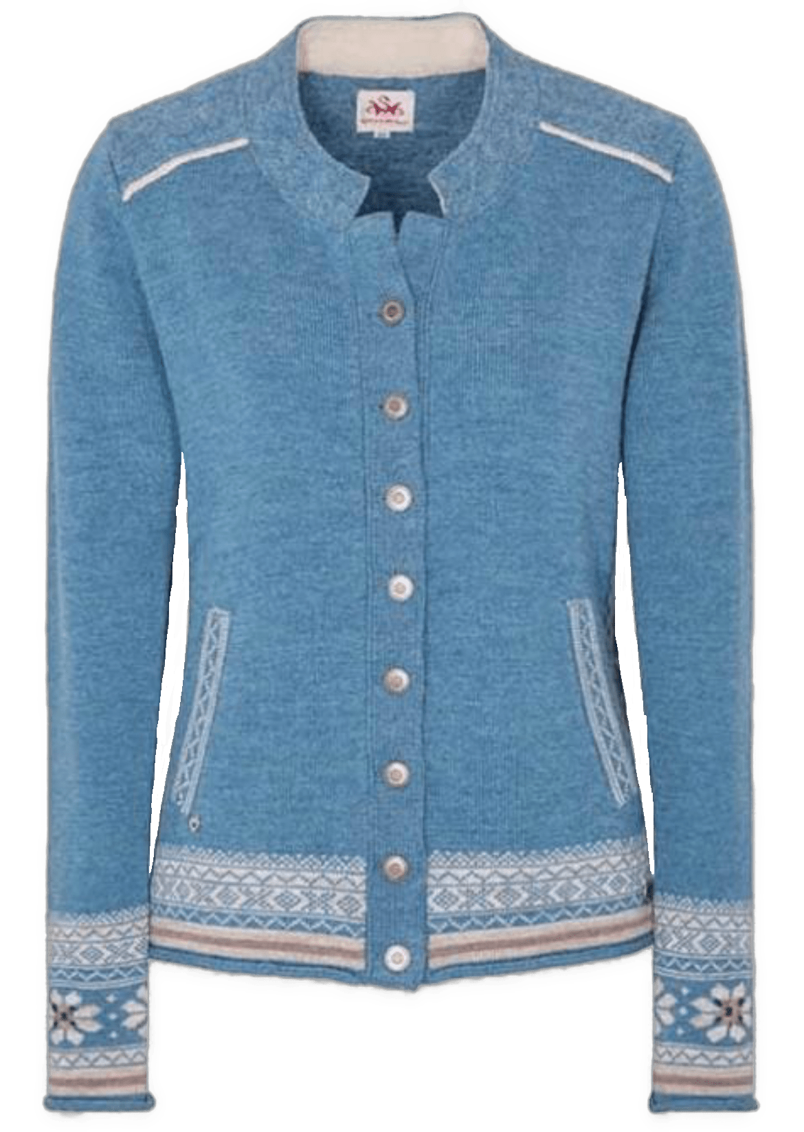 Trachten Jacke, Spieth & Wensky, Warja, Strickjacke, Übergrößen, blau Jacke Spieth & Wensky