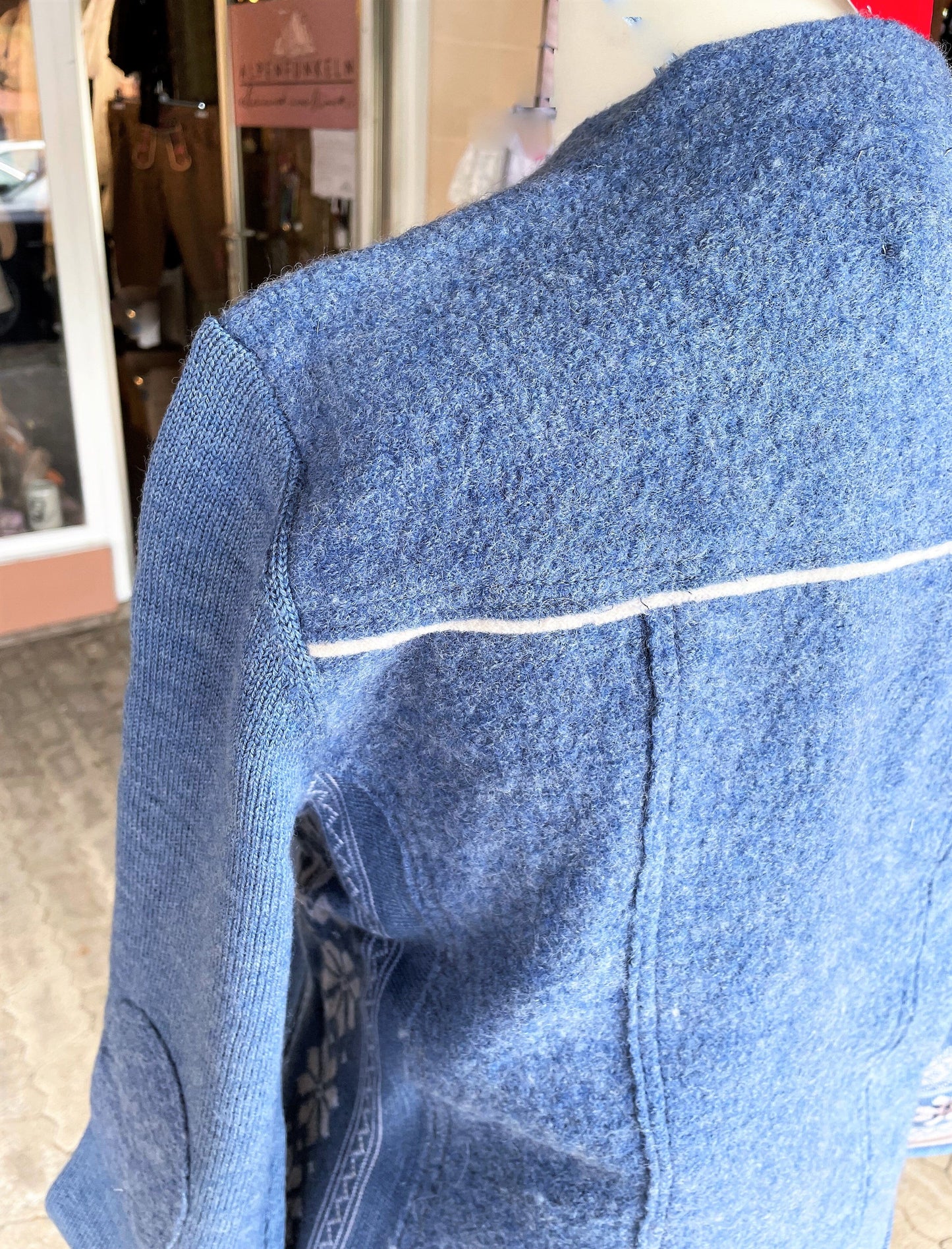 Trachten Jacke, Spieth & Wensky, Warja, Strickjacke, Übergrößen, blau Jacke Spieth & Wensky