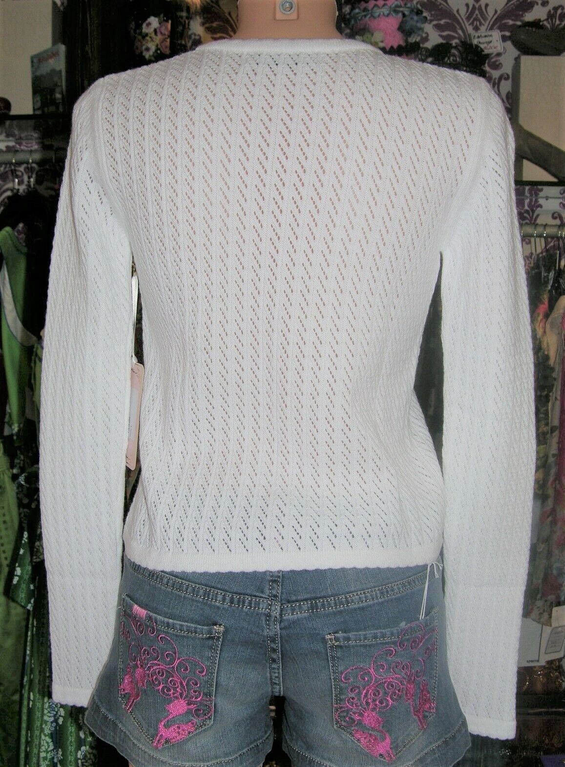 Trachten Jacke, Trentini, Strickjacke, weiß, Gr XS (32/34) Jacke Julia Trentini