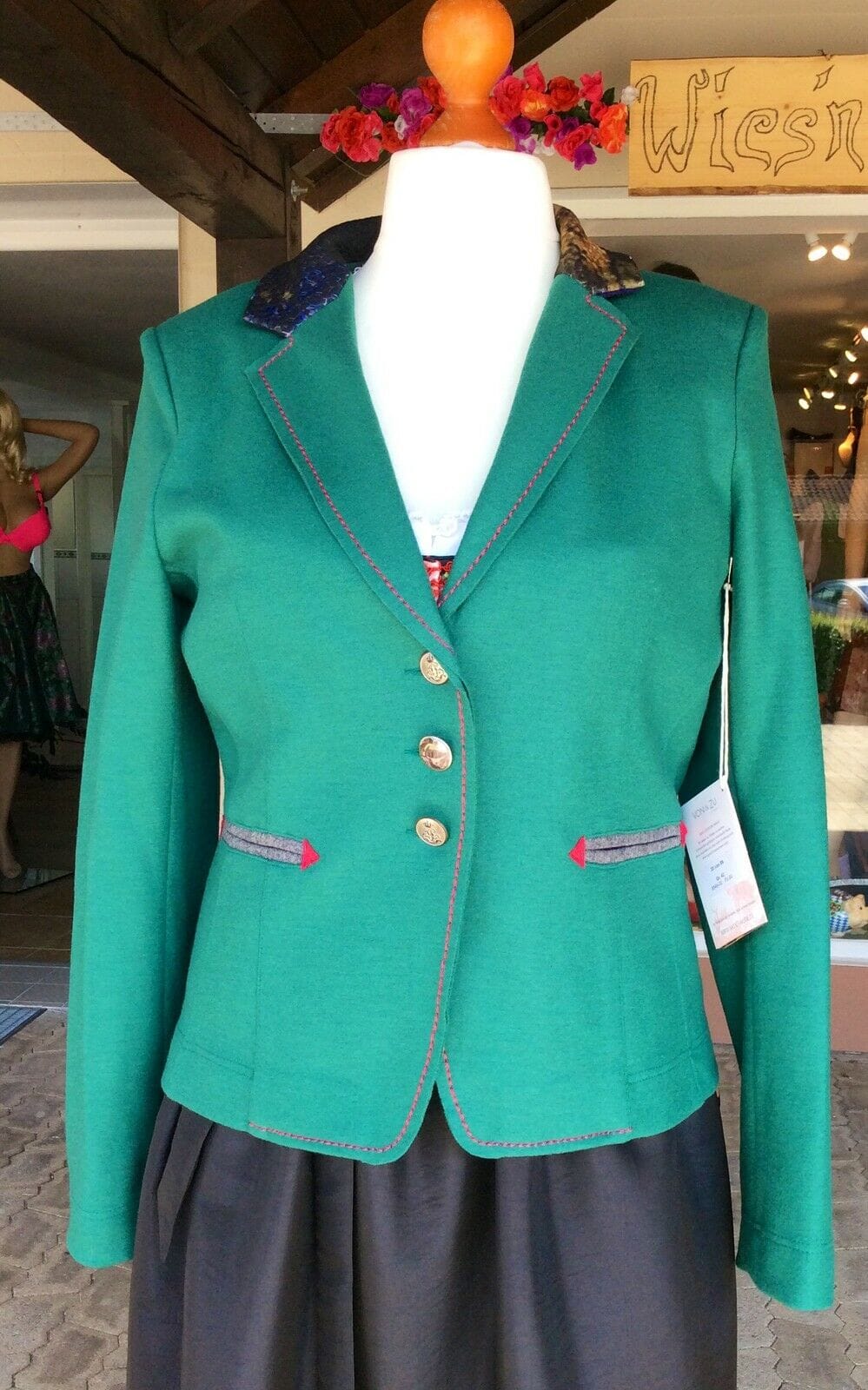 Trachten Jacke, von&zu Basset, grün, Walkjacke Jacke von&zu Basset