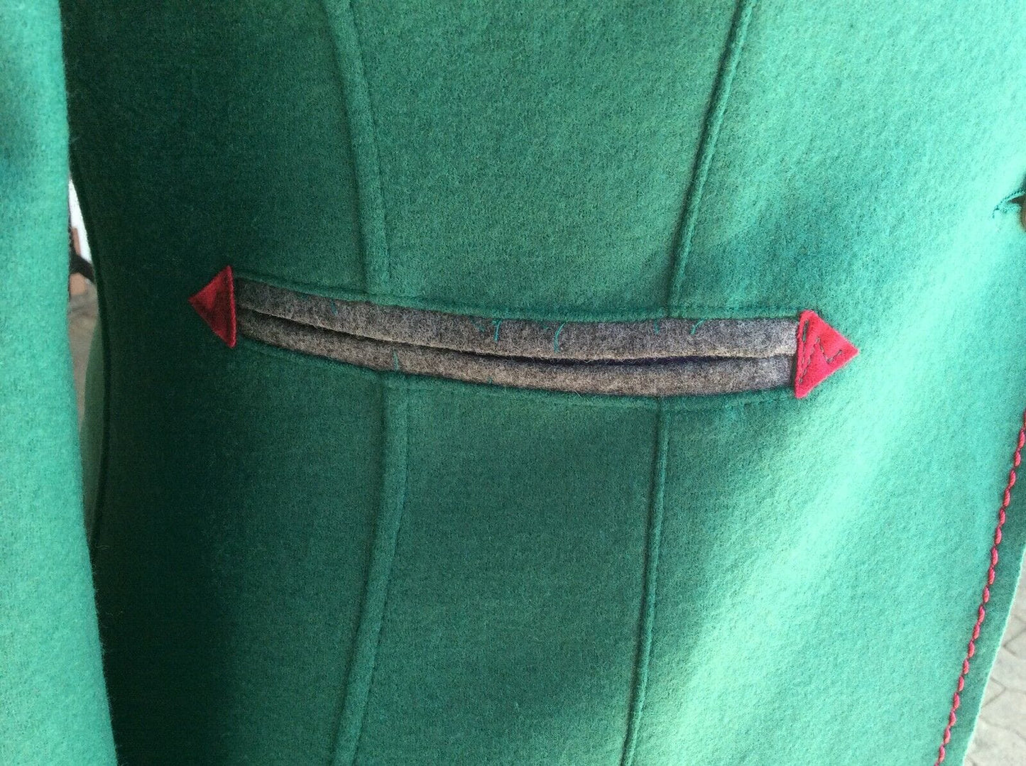 Trachten Jacke, von&zu Basset, grün, Walkjacke Jacke von&zu Basset