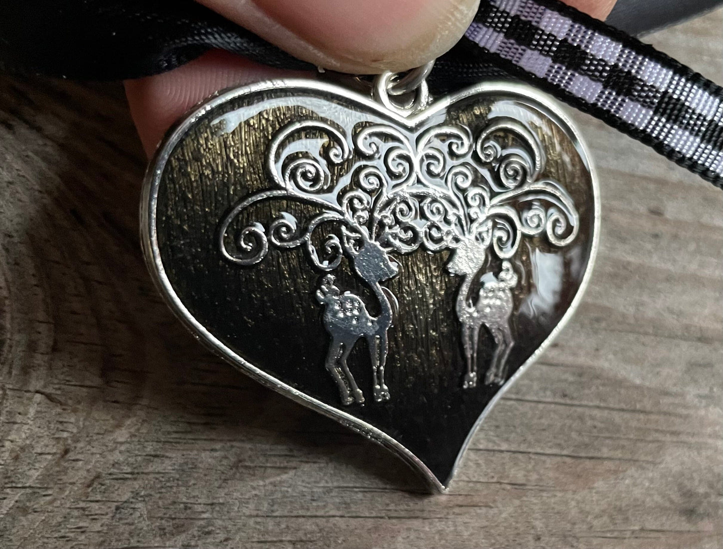 Trachten Kette Kropfband, Krüger, Satin Herz,versch. Farben Kette Krüger