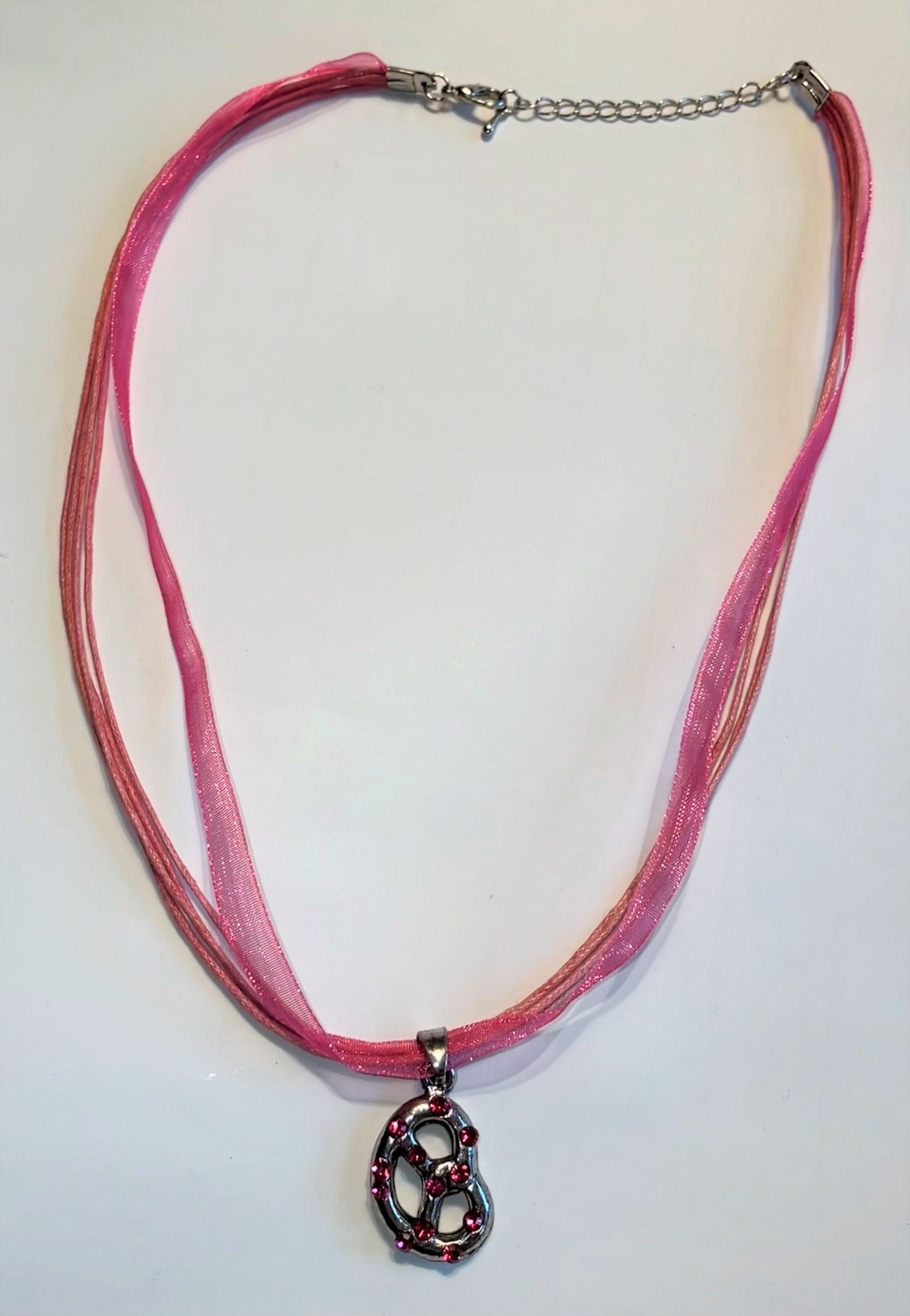 Trachten Kette mit Breze und Strass, verschiedene Farben Kette Alpenfunkeln