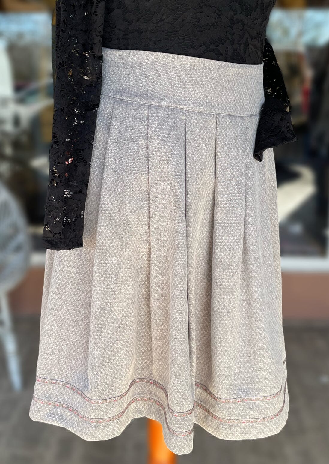 Trachten Rock Midi 60 cm, Daisy, grau, Spieth & Wensky Rock Spieth & Wensky