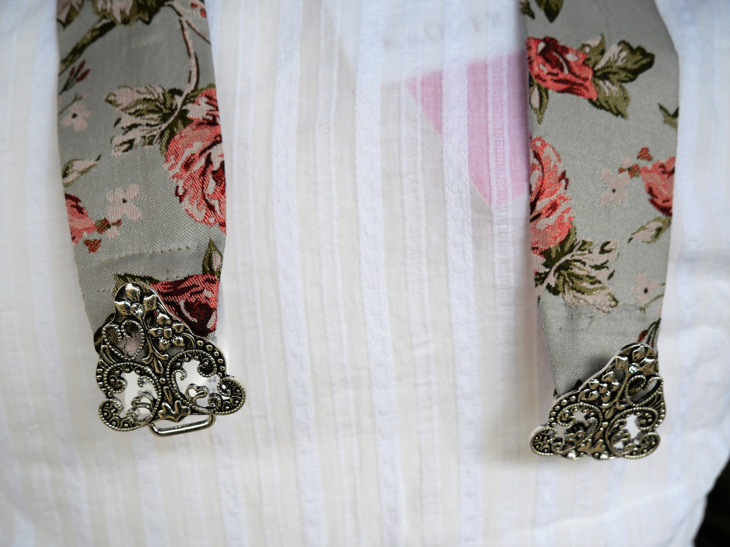 Trachten Rock Midi, Marle, Rosa, grau, Krüger Rock Krüger