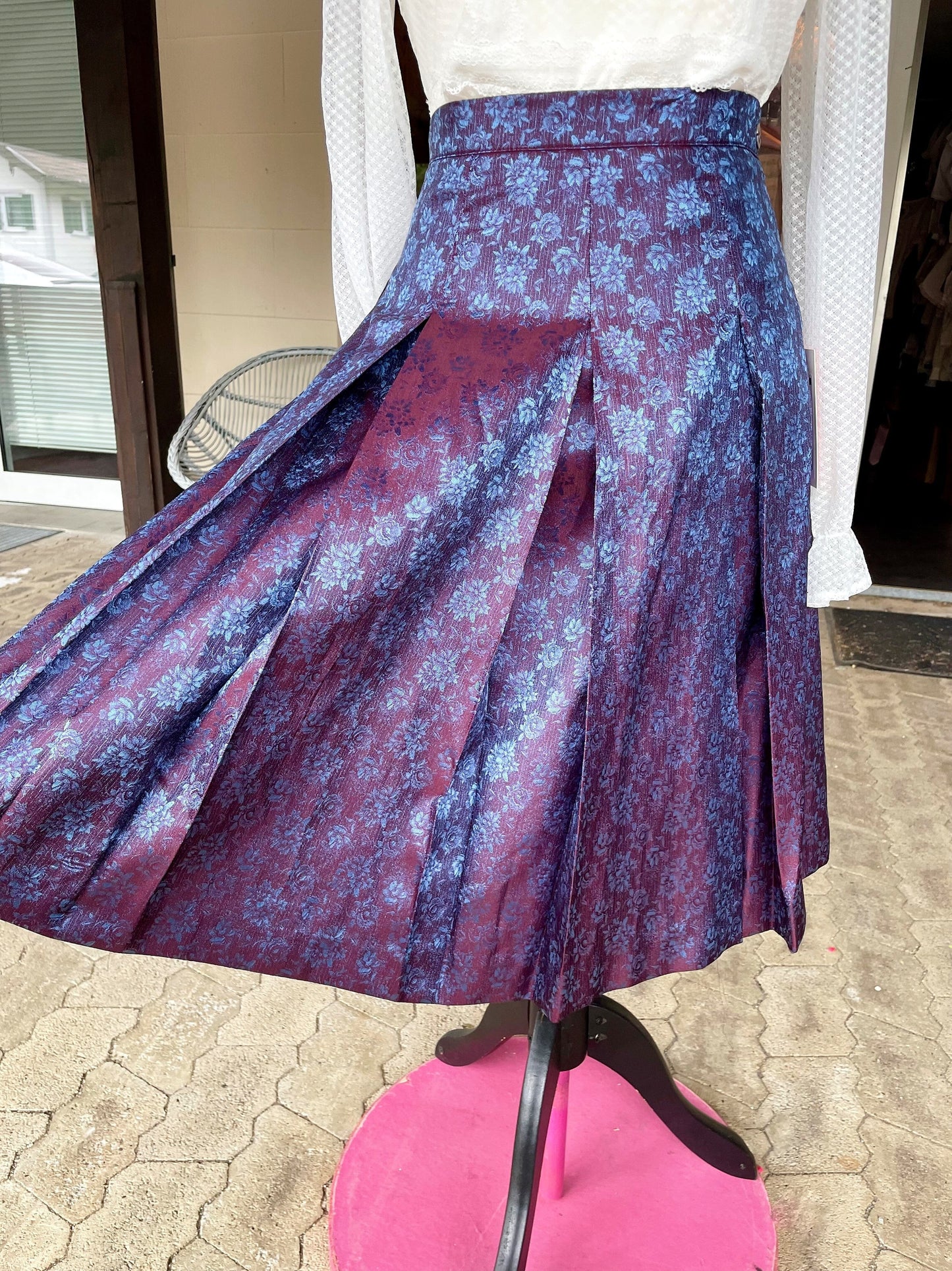 Trachten Rock Midi, Wonne blau violet lila, Spieth & Wensky Rock Spieth & Wensky