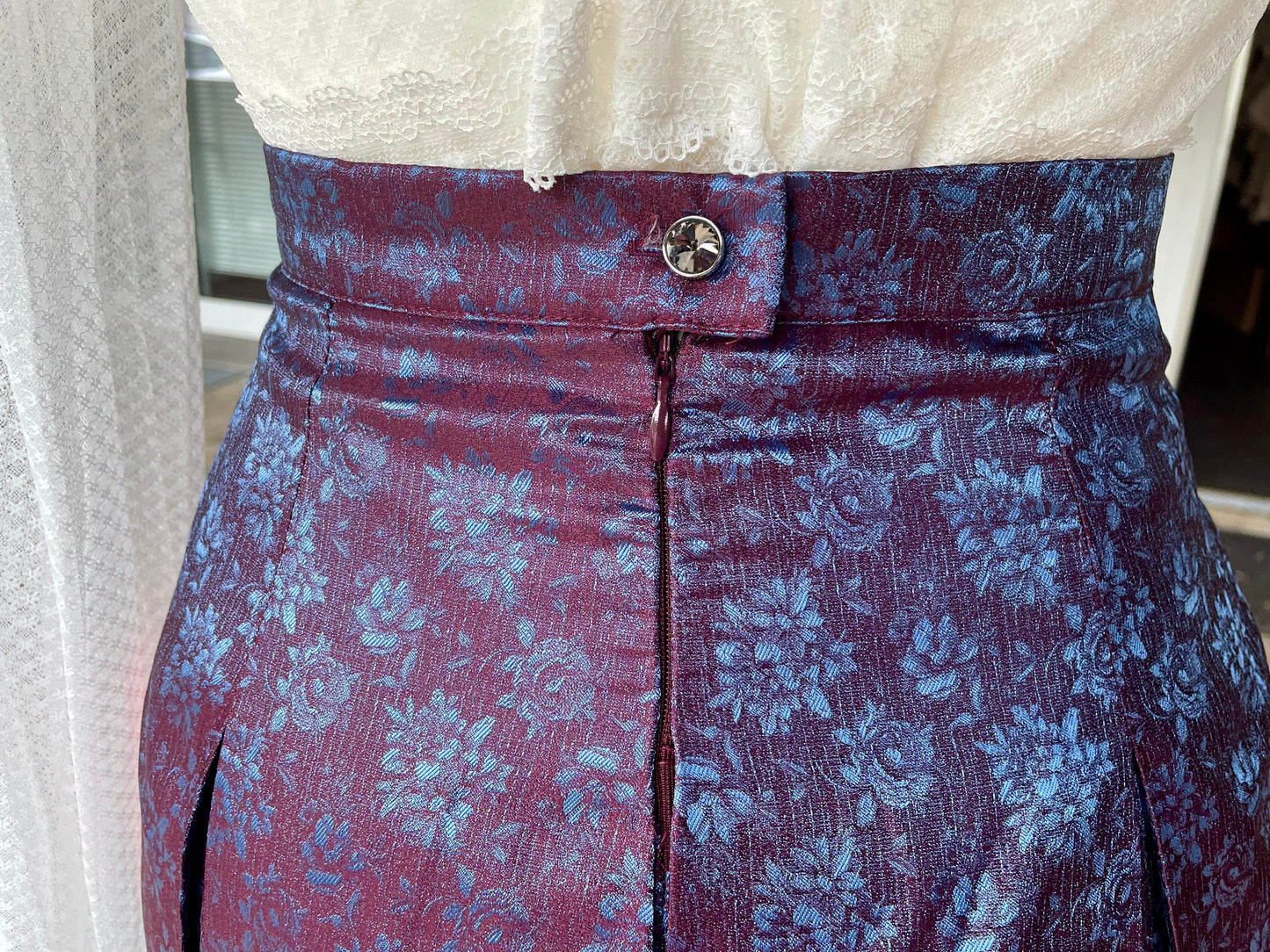 Trachten Rock Midi, Wonne blau violet lila, Spieth & Wensky Rock Spieth & Wensky