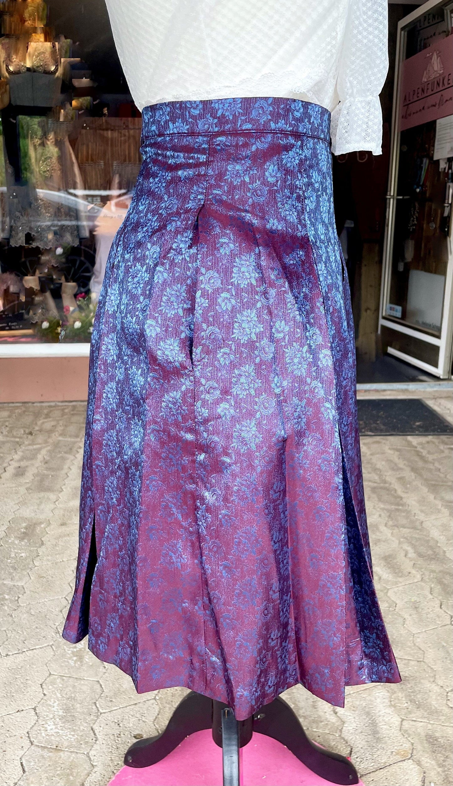 Trachten Rock Midi, Wonne blau violet lila, Spieth & Wensky Rock Spieth & Wensky