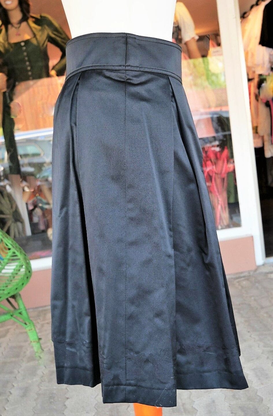 Trachten Rock Wenger, Midi, schwarz, Hirsche Rock Wenger