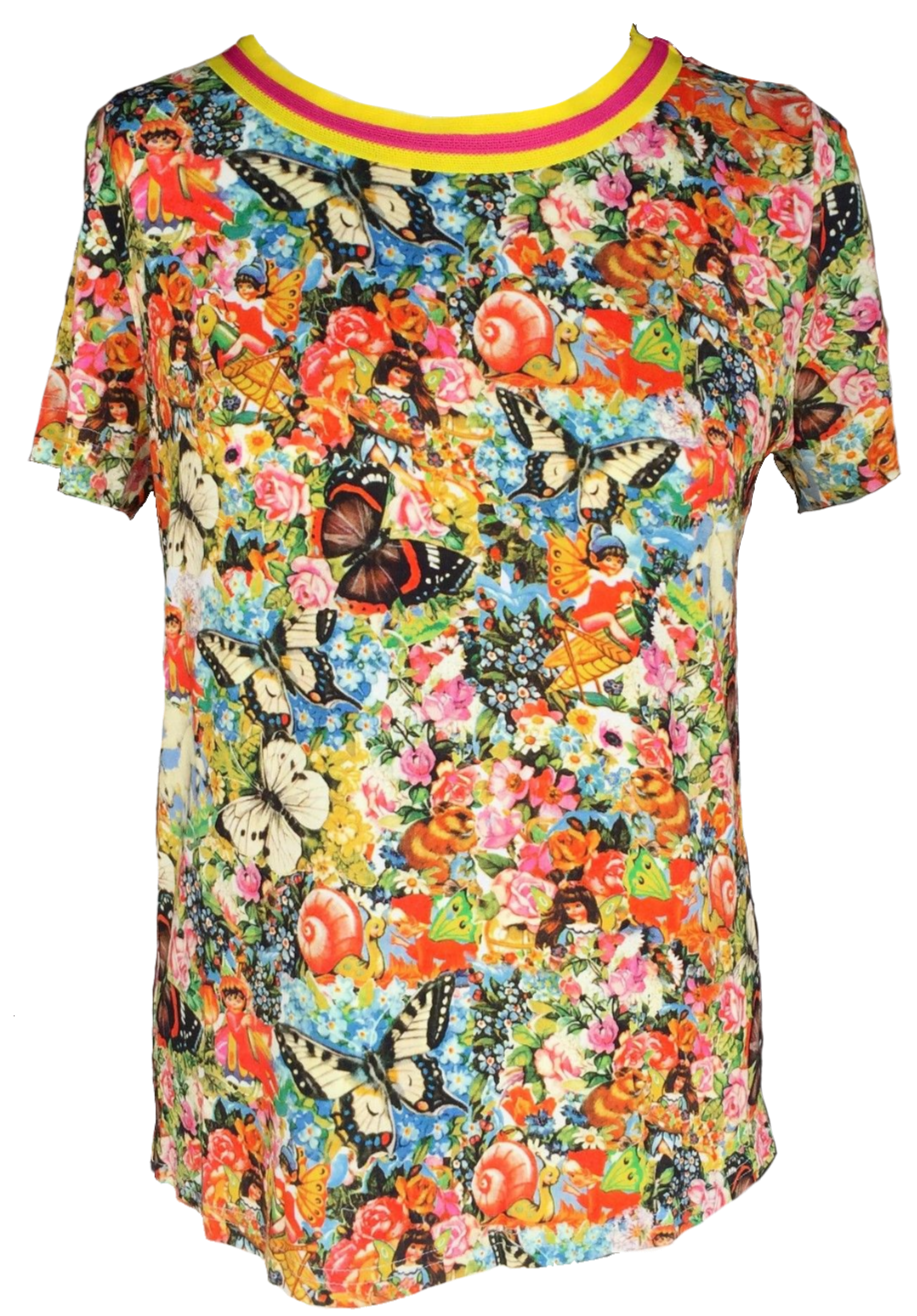 Trachten T-Shirt, Bluse, von&zu Basset, Picnic, Bunt, floral Shirt von&zu Basset