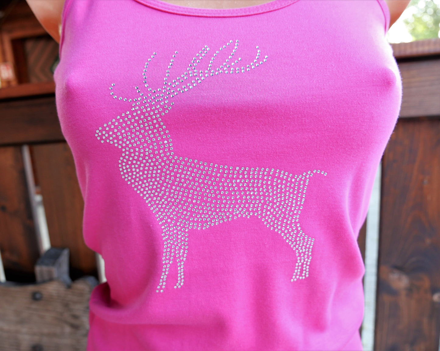 Trachten T-Shirt, Träger Top, Tu Felix Austria, Pink, Hirsch Shirt Tu Felix Autria