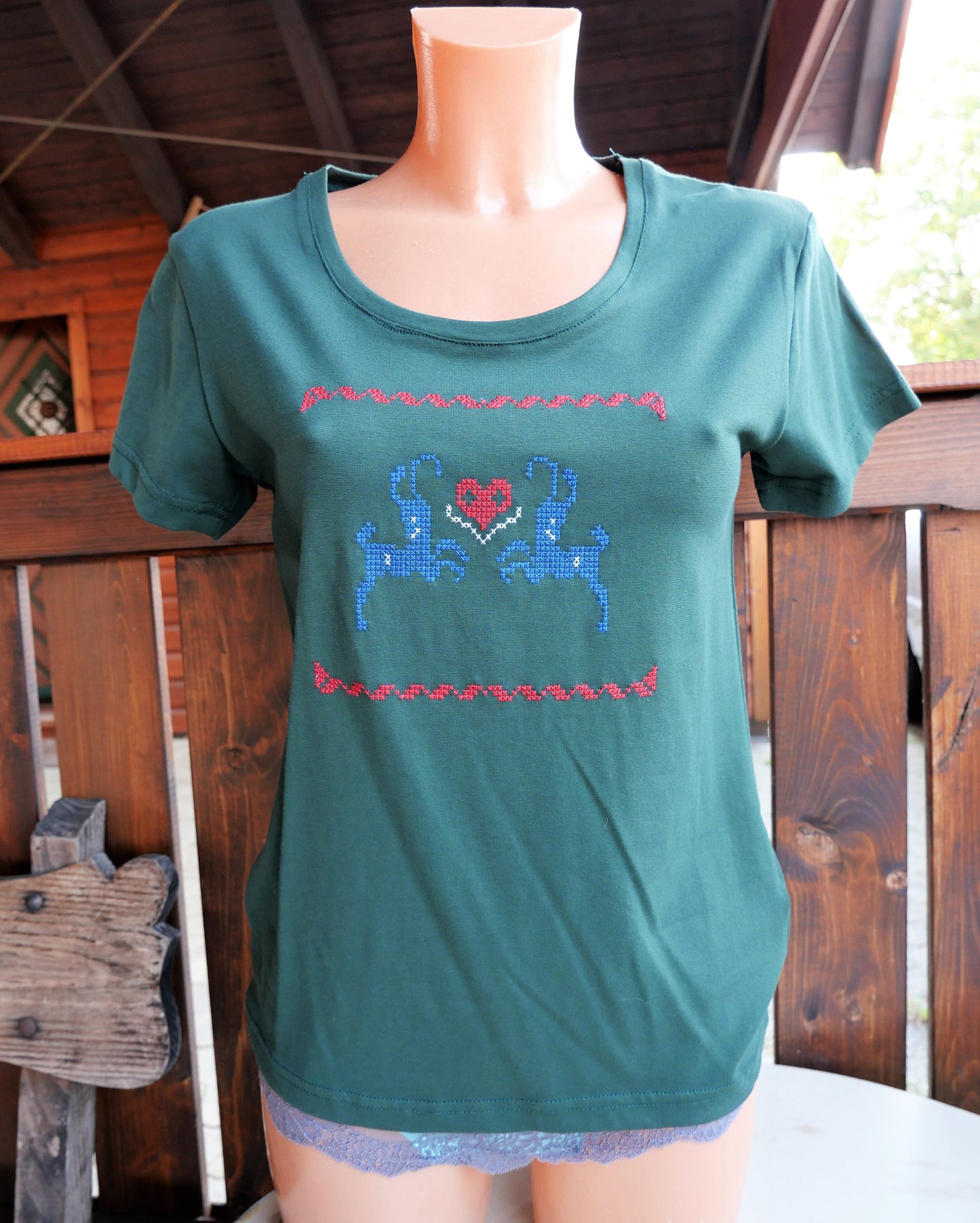 Trachten T-Shirt, Tu Felix Austria, grün Shirt Tu Felix Autria