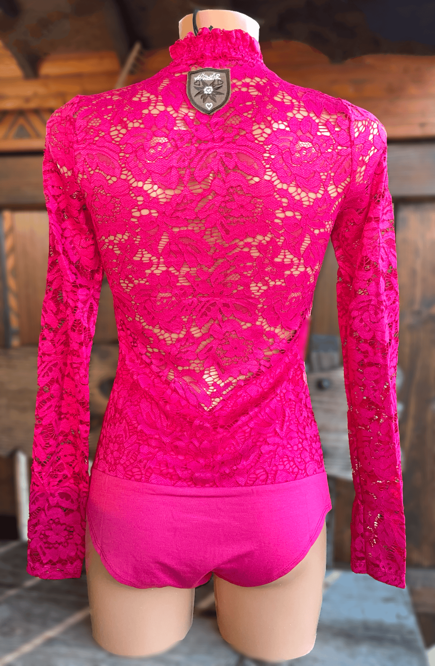 Trachtenbluse, Blusenbody, HangOwear, Filiz pink Blusenbody HangOwear