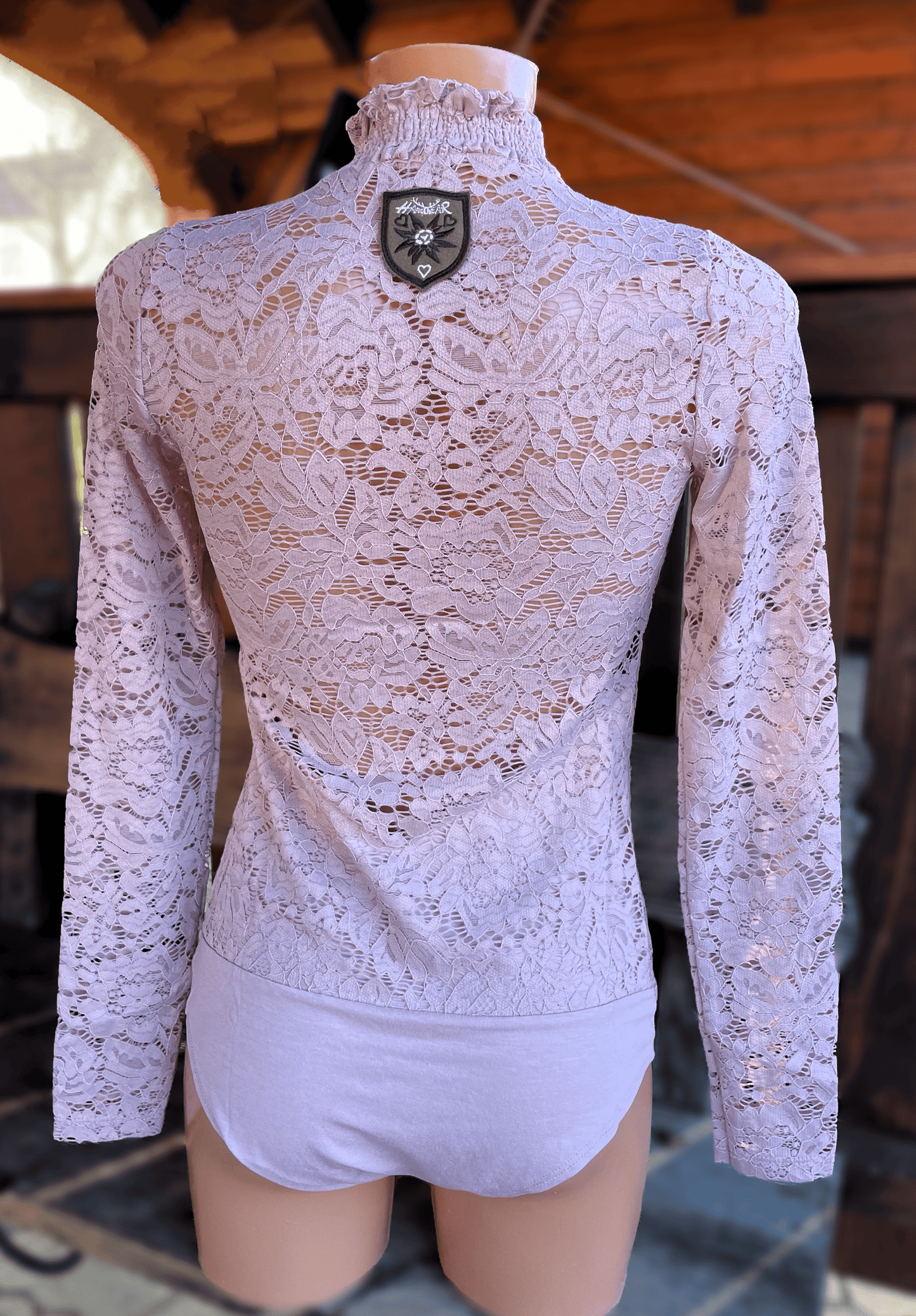 Trachtenbluse, Blusenbody, HangOwear, Filiz rosa haut Blusenbody HangOwear