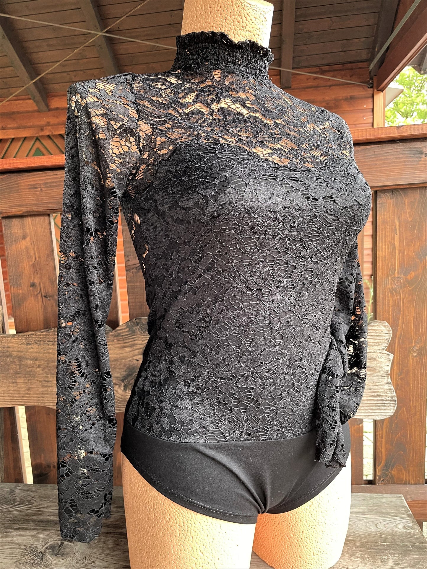 Trachtenbluse, Blusenbody, HangOwear, Filiz schwarz Blusenbody HangOwear