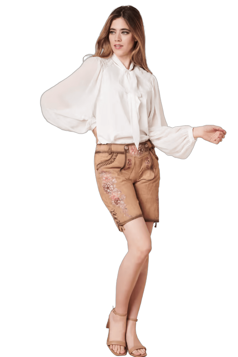 Trachtenbluse, Krüger Collections, Langarm, Beatrice, ecru Bluse Krüger