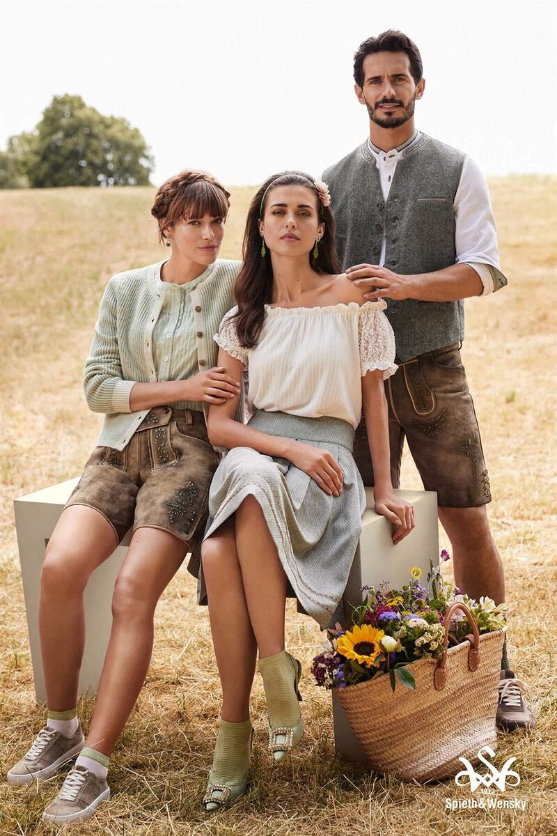 Trachtenbluse, Spieth & Wensky, Delora, Carmen Bluse Spieth & Wensky
