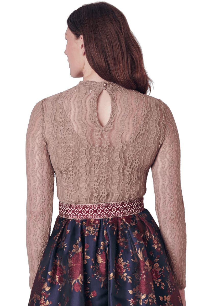 Trachtenbluse, Trachtenbluse, Krüger, Belana, beige, natur, Gr. 40 Bluse Krüger