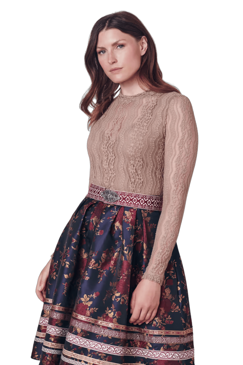 Trachtenbluse, Trachtenbluse, Krüger, Belana, beige, natur, Gr. 40 Bluse Krüger