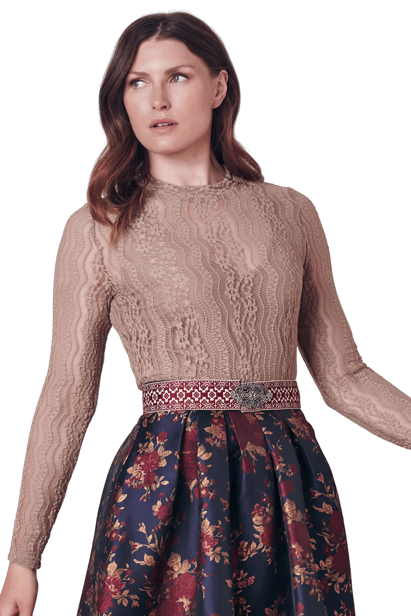 Trachtenbluse, Trachtenbluse, Krüger, Belana, beige, natur, Gr. 40 Bluse Krüger