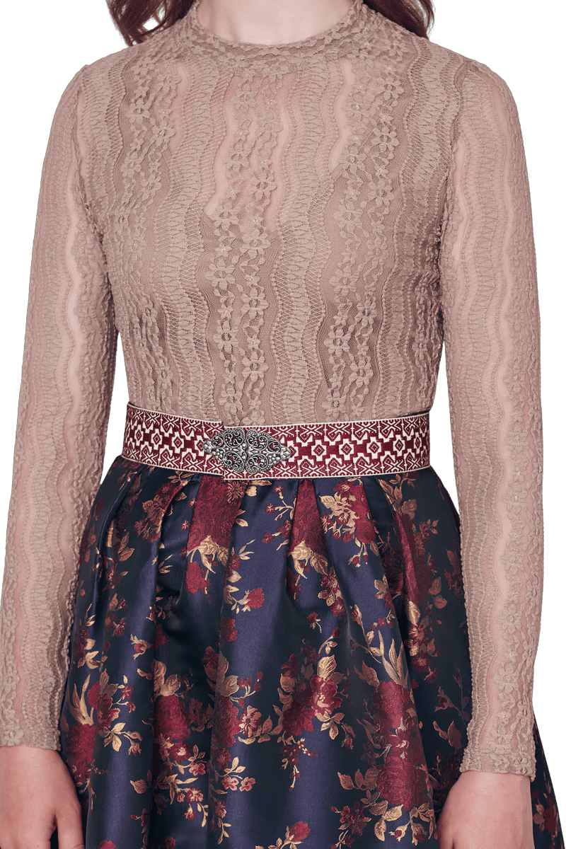 Trachtenbluse, Trachtenbluse, Krüger, Belana, beige, natur, Gr. 40 Bluse Krüger