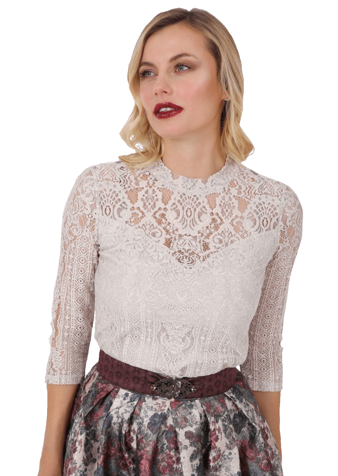 Trachtenbluse, Trachtenbluse, Krüger, natur, Annelly Bluse Krüger