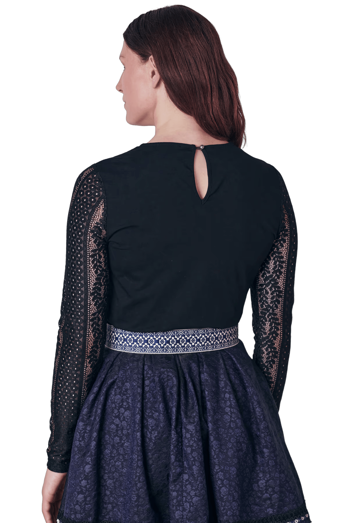 Trachtenbluse, Trachtenbluse, Krüger, schwarz, Cornelia Bluse Krüger