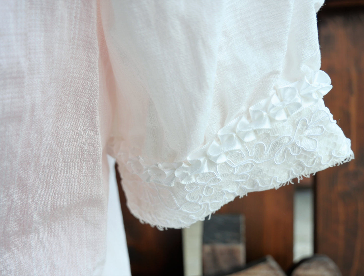 Trachtenbluse, Trachtenbluse, Krüger, Sue, ecru Bluse Krüger