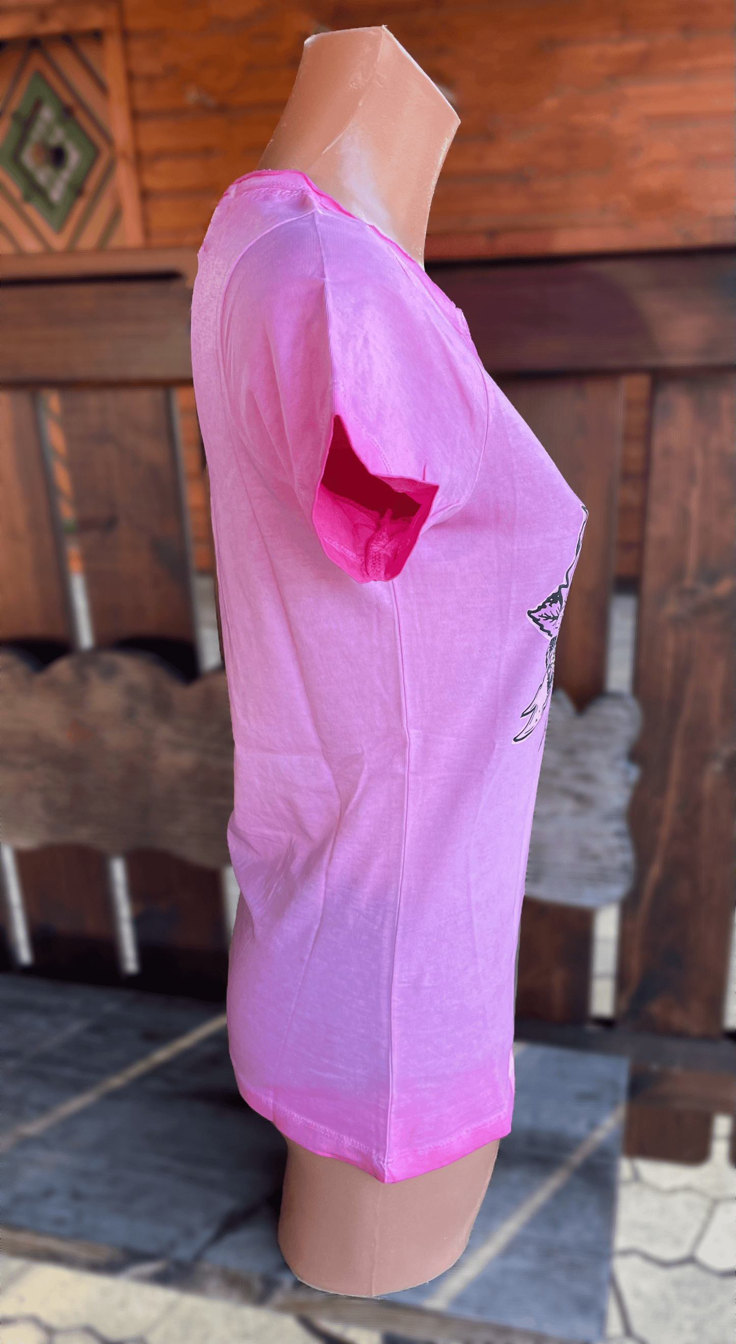 Trachtenshirt, HangOwear, Anni, rot, pink, Herz Shirt HangOwear