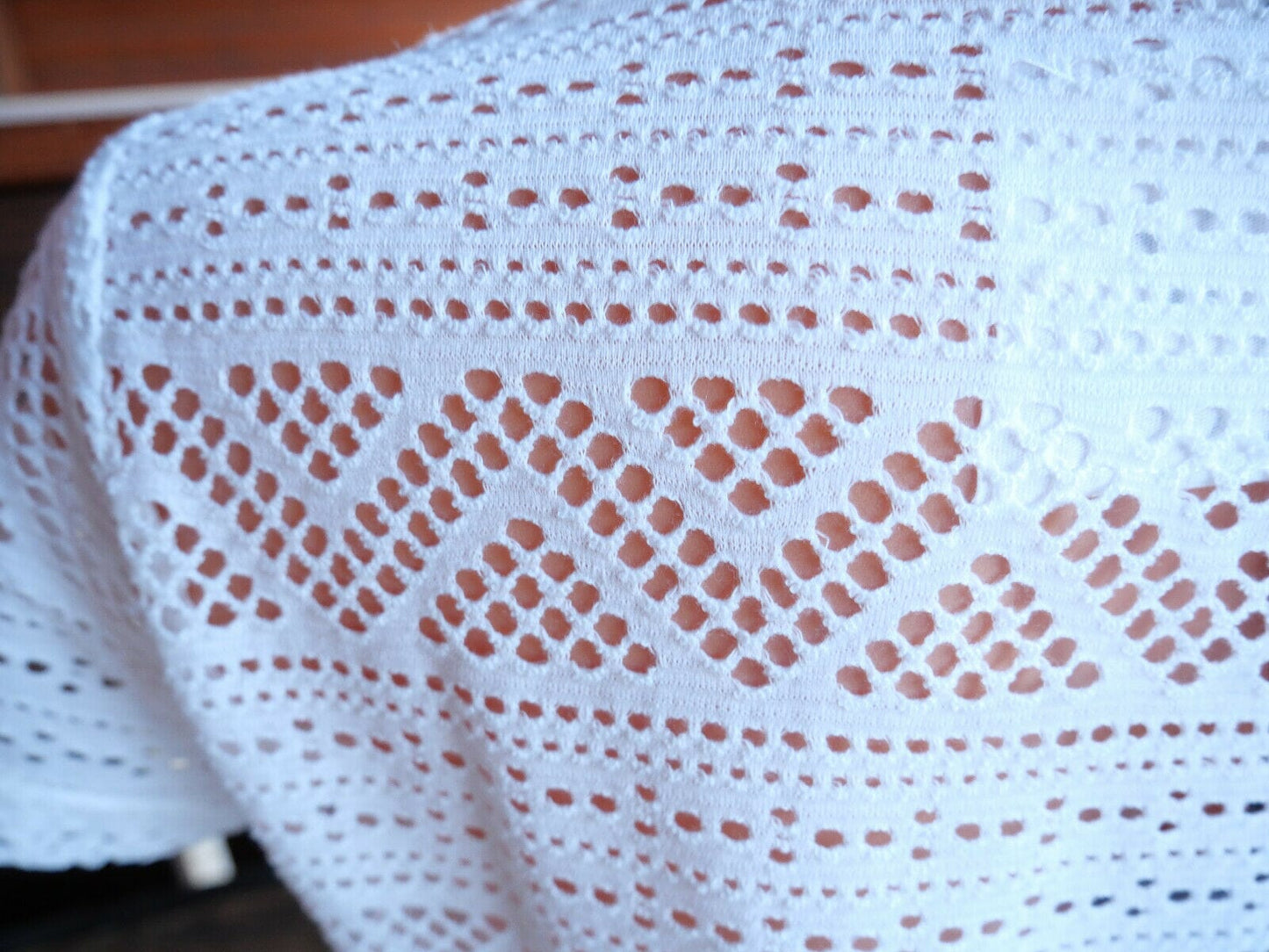 Trachtenshirt, HangOwear, Ciara, Hirsch, weiß, Lochmuster Shirt HangOwear