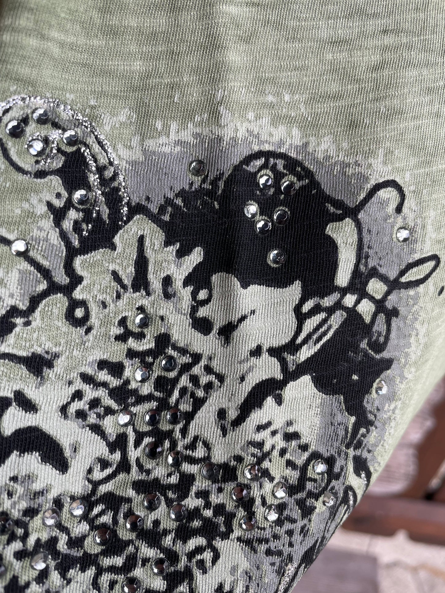Trachtenshirt, HangOwear, Yola, oliv grün Shirt HangOwear